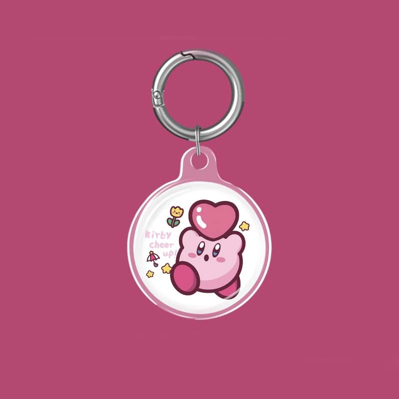 Cute Kirby AirTag Case Holder Kawaii AirTag Protective Case (2)