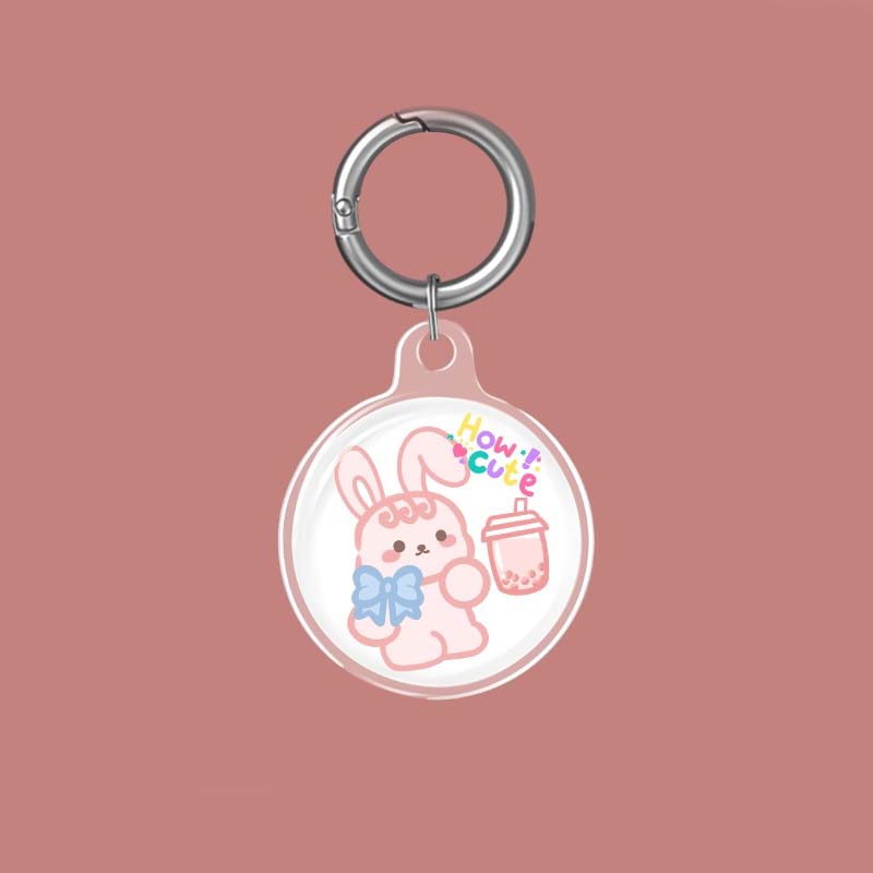 Cute Kirby AirTag Case Holder Kawaii AirTag Protective Case (4)