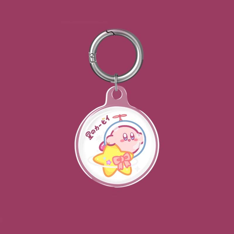Cute Kirby AirTag Case Holder Kawaii AirTag Protective Case (8)
