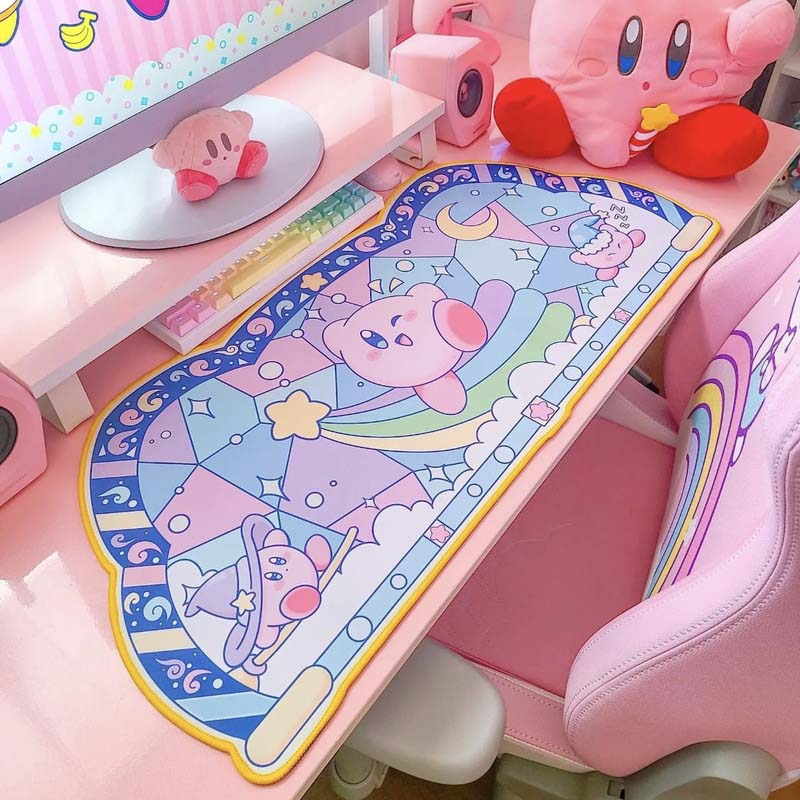 Kawaii Kirby Gaming Desk Mat