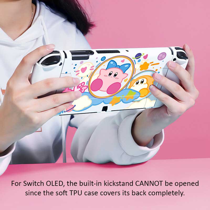 Cute Kirby Switch OLED Shell Case