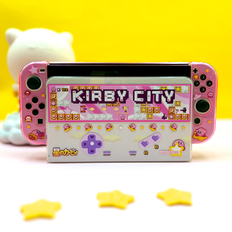 Cute Kirby Switch OLED Cover Retro Kirby Switch TV Dock Cases (1)