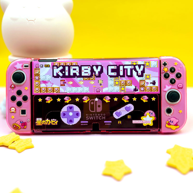 Cute Kirby Switch OLED Case with Protection