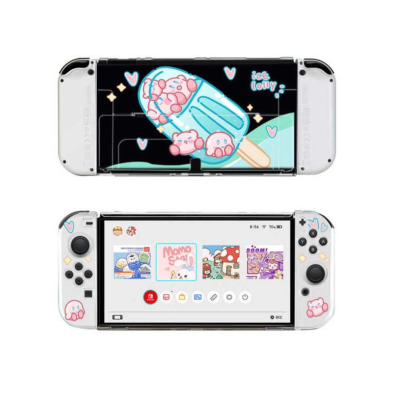 Cute Kirby Switch OLED Shell Case Kawaii Kirby Switch Cases (20)
