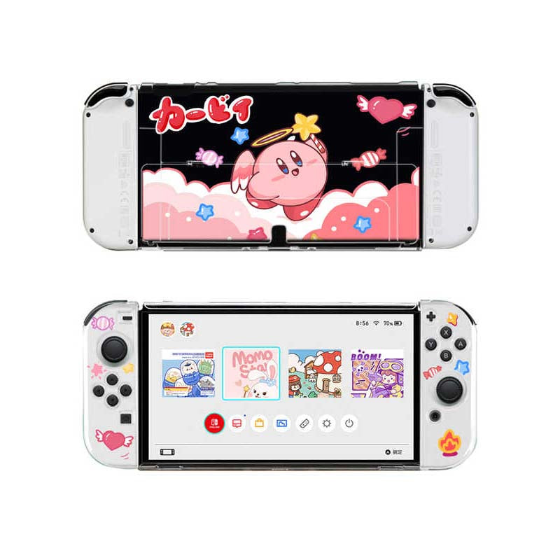 Cute Kirby Switch OLED Shell Case Kawaii Kirby Switch Cases (23)