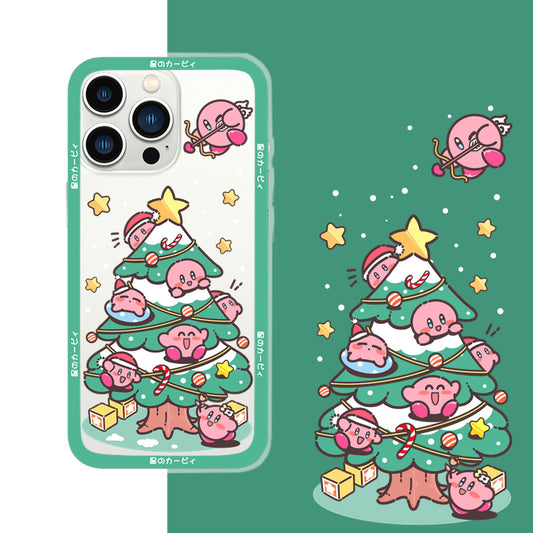 Cute Kirby iPhone Case Kawaii iPhone 13 Pro Max XR XS Max Cute Kirby Gifts Christmas Kirby Accessories (6)