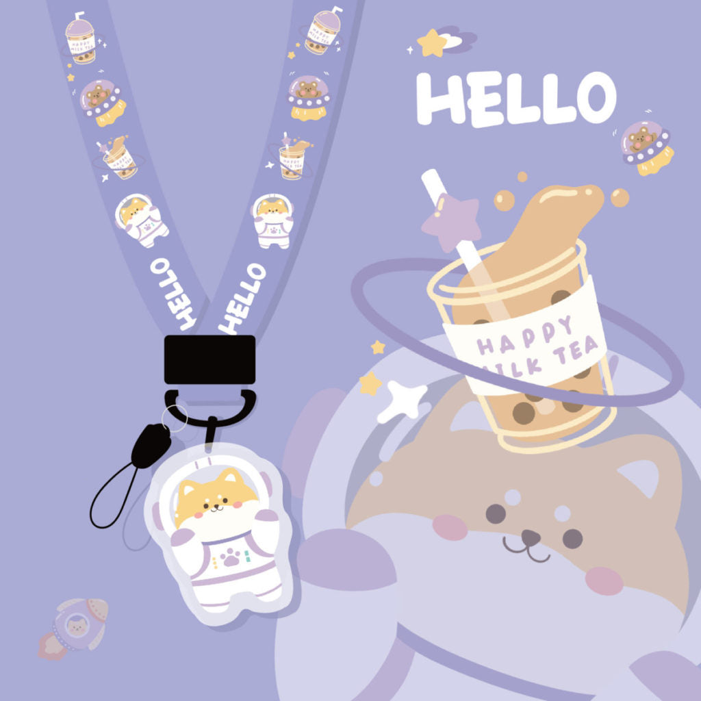 Cute Lanyard Keychain Kawaii Phone Straps Pastel Phone Lanyards Cute Phone Accessories Cell Phone Necklace (2)
