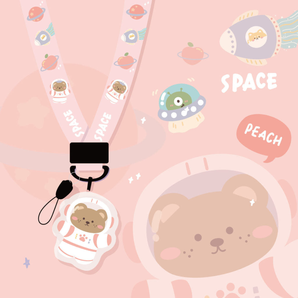 Cute Lanyard Keychain Kawaii Phone Straps Pastel Phone Lanyards Cute Phone Accessories Cell Phone Necklace (9)