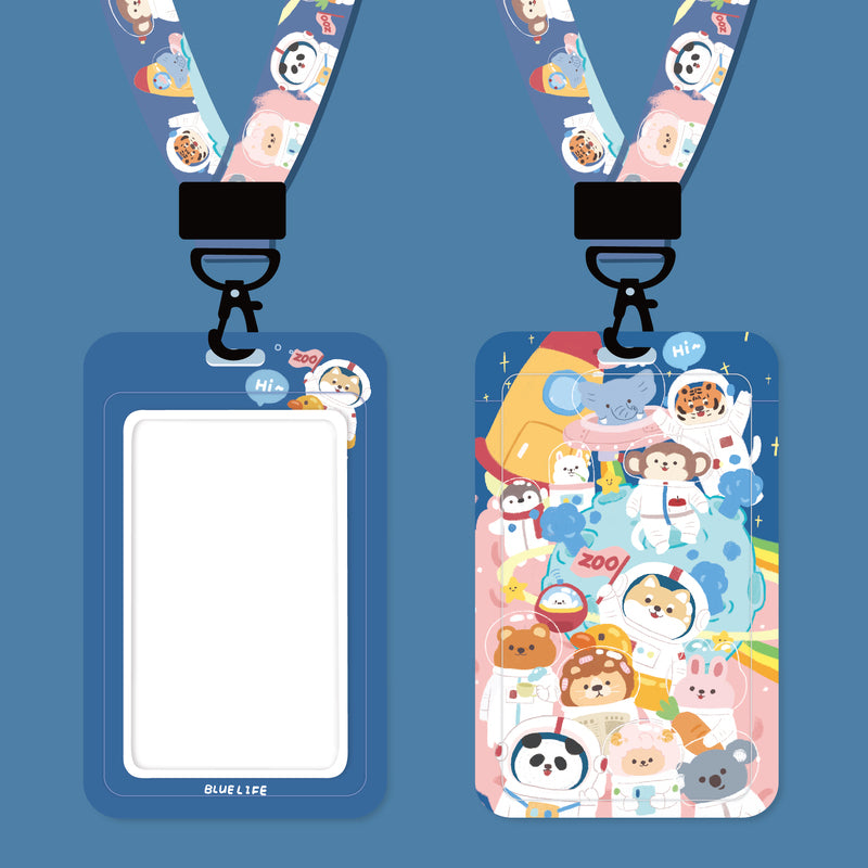 Cute Lanyard with ID Holder Kawaii Lanyard Keychain Cute Phone Strap Neclace (4)