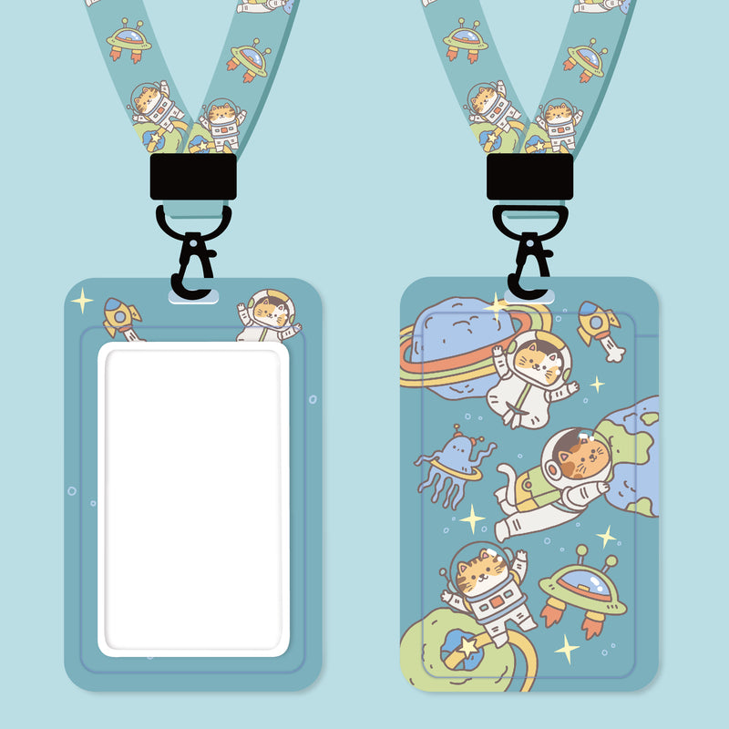 Cute Lanyard with ID Holder Kawaii Lanyard Keychain Cute Phone Strap Neclace (6)