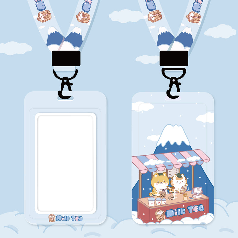 Cute Lanyard with ID Holder Kawaii Lanyard Keychain Cute Phone Strap Neclace (7)