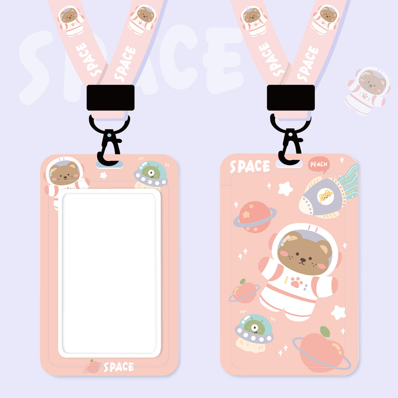 Cute Lanyard with ID Holder Kawaii Lanyard Keychain Cute Phone Strap Neclace (9)