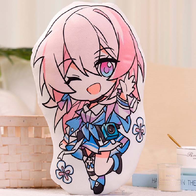 Cute March 7th Honkai Star Rail Cushions Chibi Star Rail Fanart Throw Pillows (11)