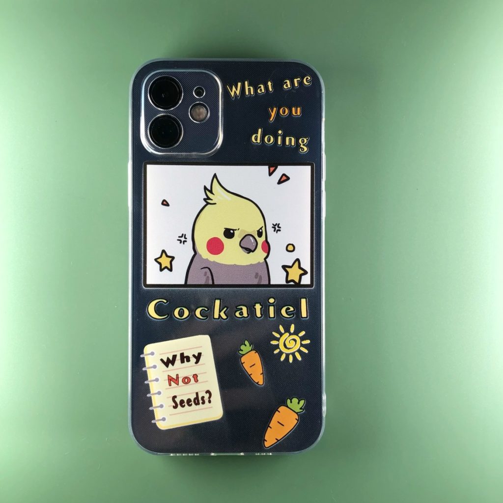 Cute Parrot Phone Case Cockatiel iPhone Case Samsung Case (6)