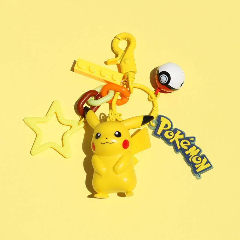 Cute Pokemon Keychain Wristlet Lanyard Kawaii Pokemon Accessories (5)