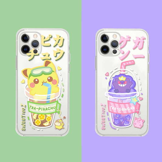 Cute Pokemon Samsung S21 Case Transparent Pikachu samsung galaxy S21 ultra OnePlus gengar pikachu (3)