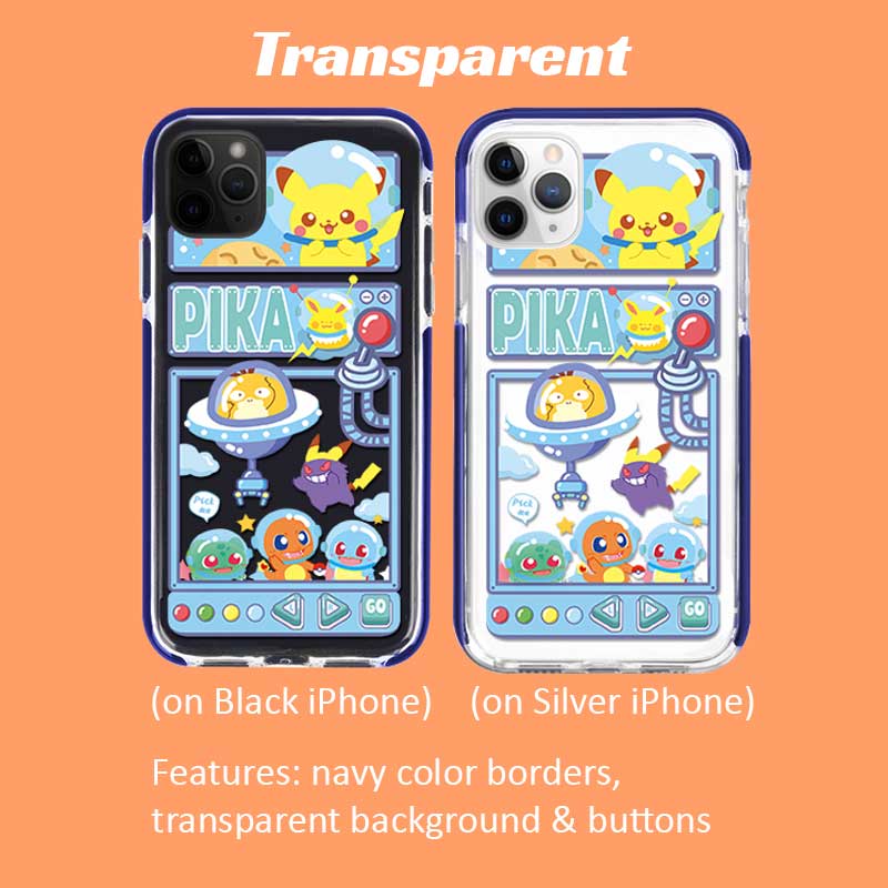 Cute Pokemon iPhone Case Kawaii Pokemon iPhone 12 Pro Max Case Cover Chibi Pokemon Art regisbox (2)