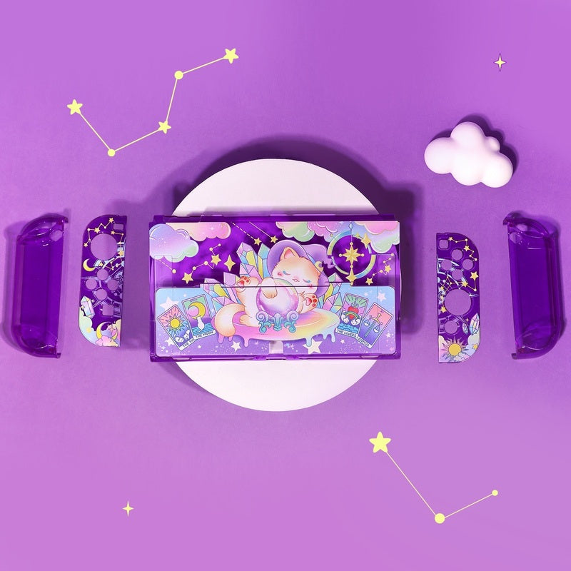 Cute Purple Switch OLED Case