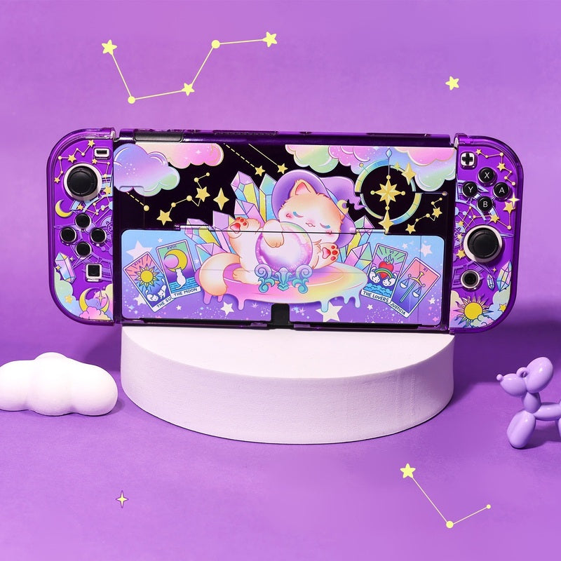 Cute Purple Switch OLED Case