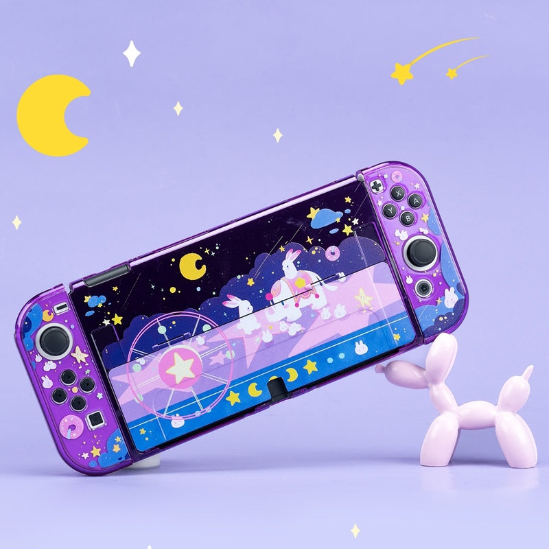 Cute Purple Switch OLED Case