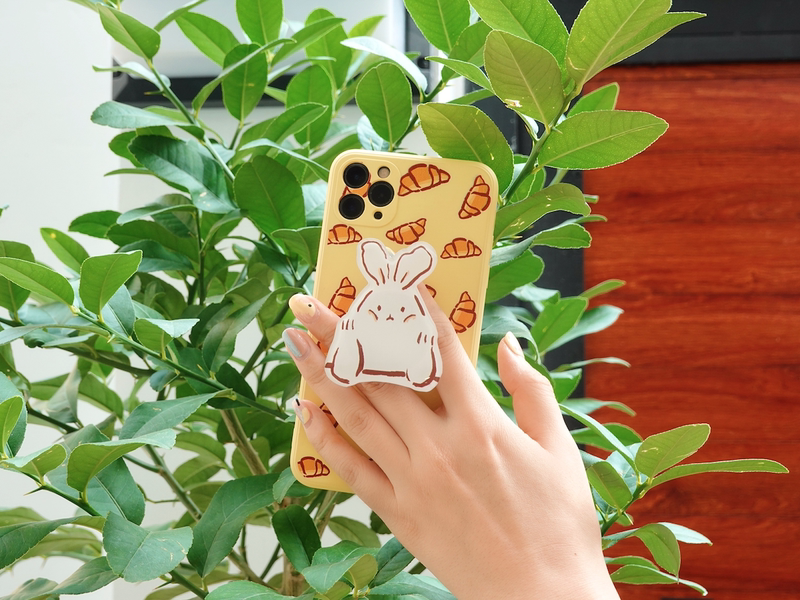 Cute Rabbit Phone Holder Bunny Phone Grips Rabbit Accessories Kawaii iPhone Stand Holders Cute Bunny Ornament (15)
