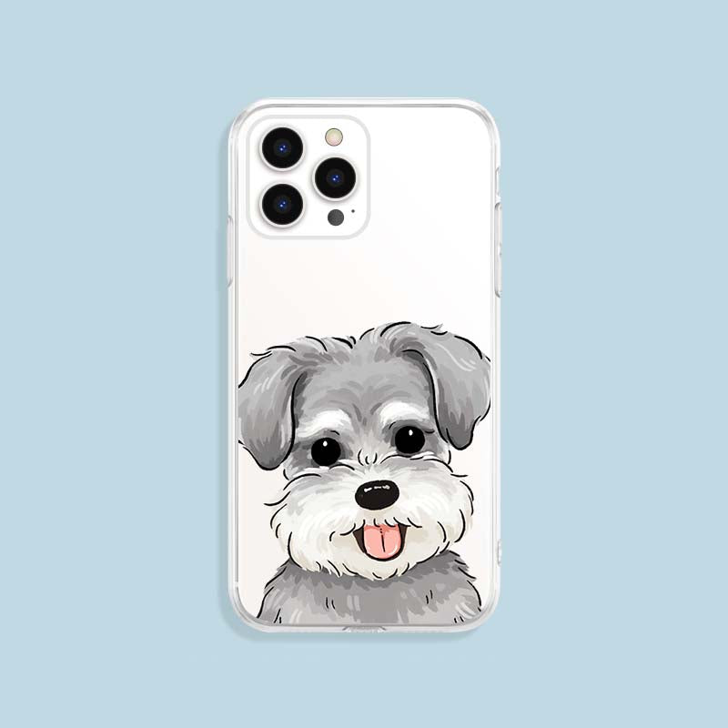 Cute Schnauzer Phone Case with Protection
