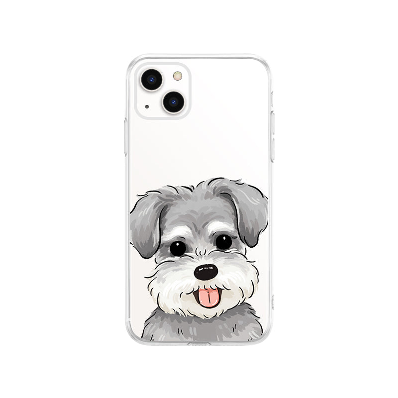 Cute Schnauzer Phone Case with Protection