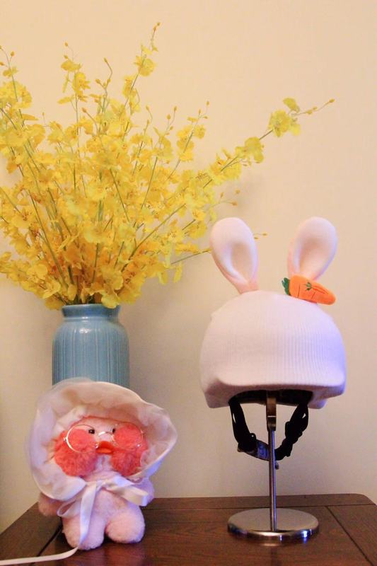 Helmet Rizz Rabbit Helmet Cover: Playful, Eye-catching, Durable