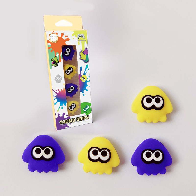 Cute Splatoon Switch Pro Controller Thumb Grips Splatoon 3 PS4 PS5 Joystick Covers (5)