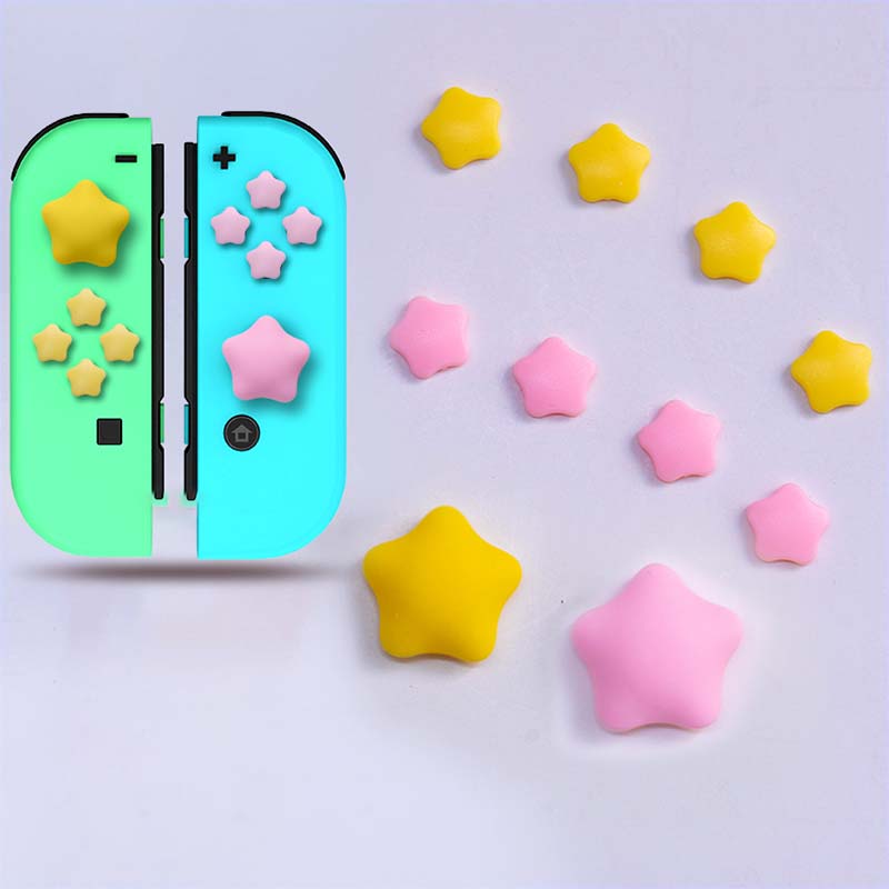 Cute Stars Switch Button Caps for Switch OLED Lite Thumb Grips (7)