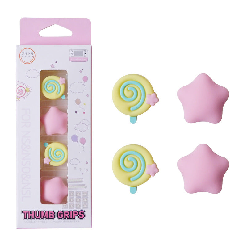 Cute Stars Switch Button Caps for Switch OLED Lite Thumb Grips (9)