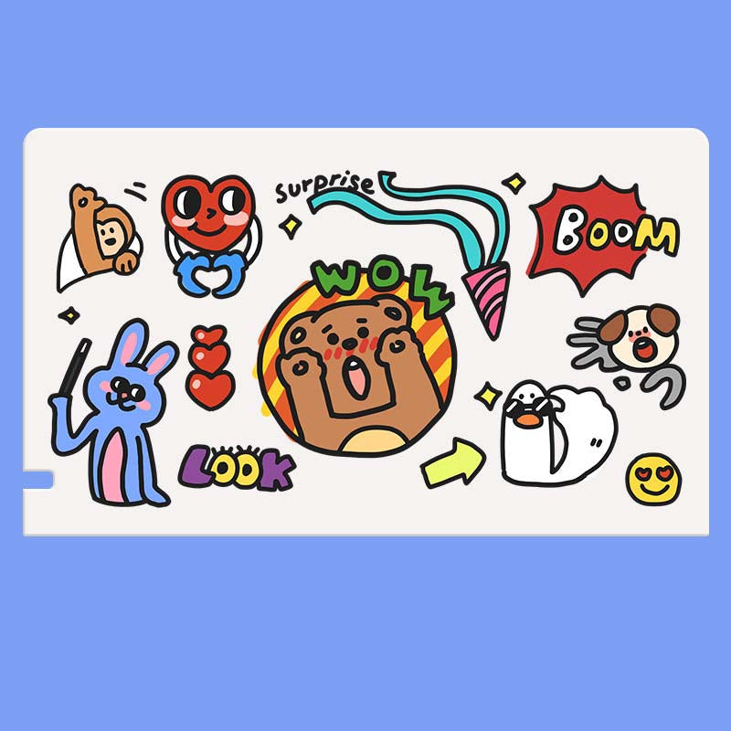 Cute Switch OLED Dock Case Pastel Switch Dock Cover for Nintendo Switch Dock Shell Case Cute Animal Switch Accessories (7)