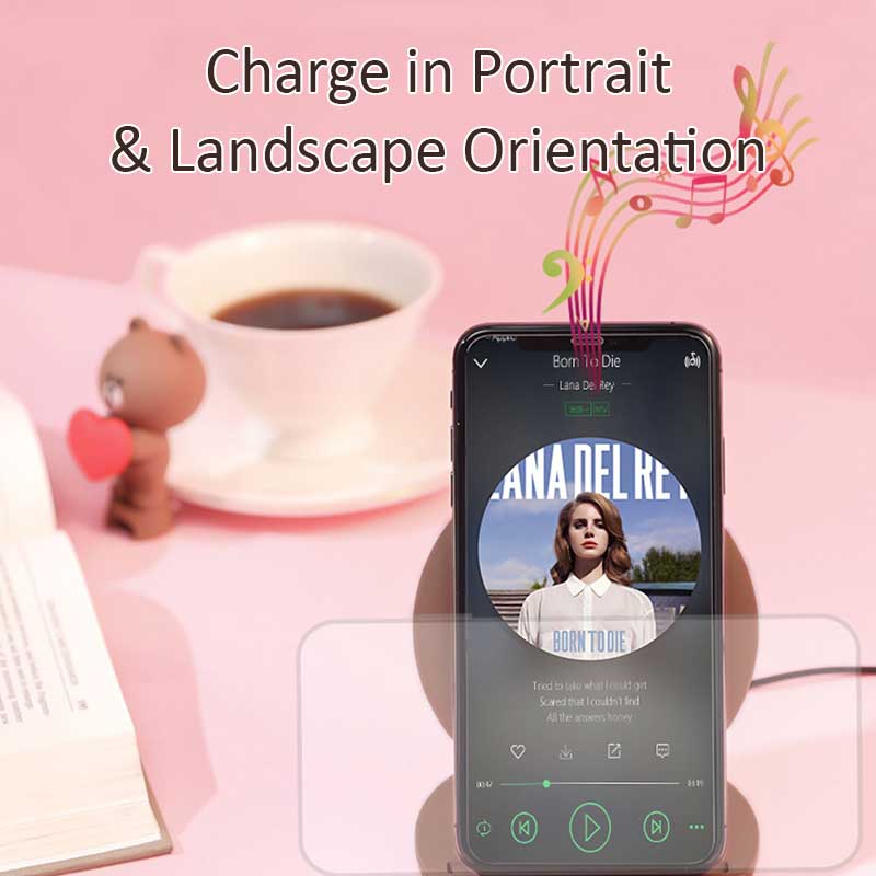 Cute Wireless Charger Stand for Qi-Devices