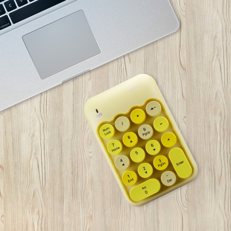 Cute Wireless Numeric Keypad USB Number Keyboard Retro Keypads