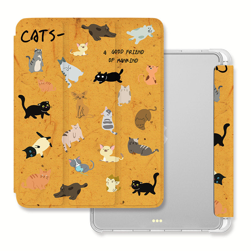 Cute iPad cats Cases Animals iPad Air Cases Smart Folio Covers (6)