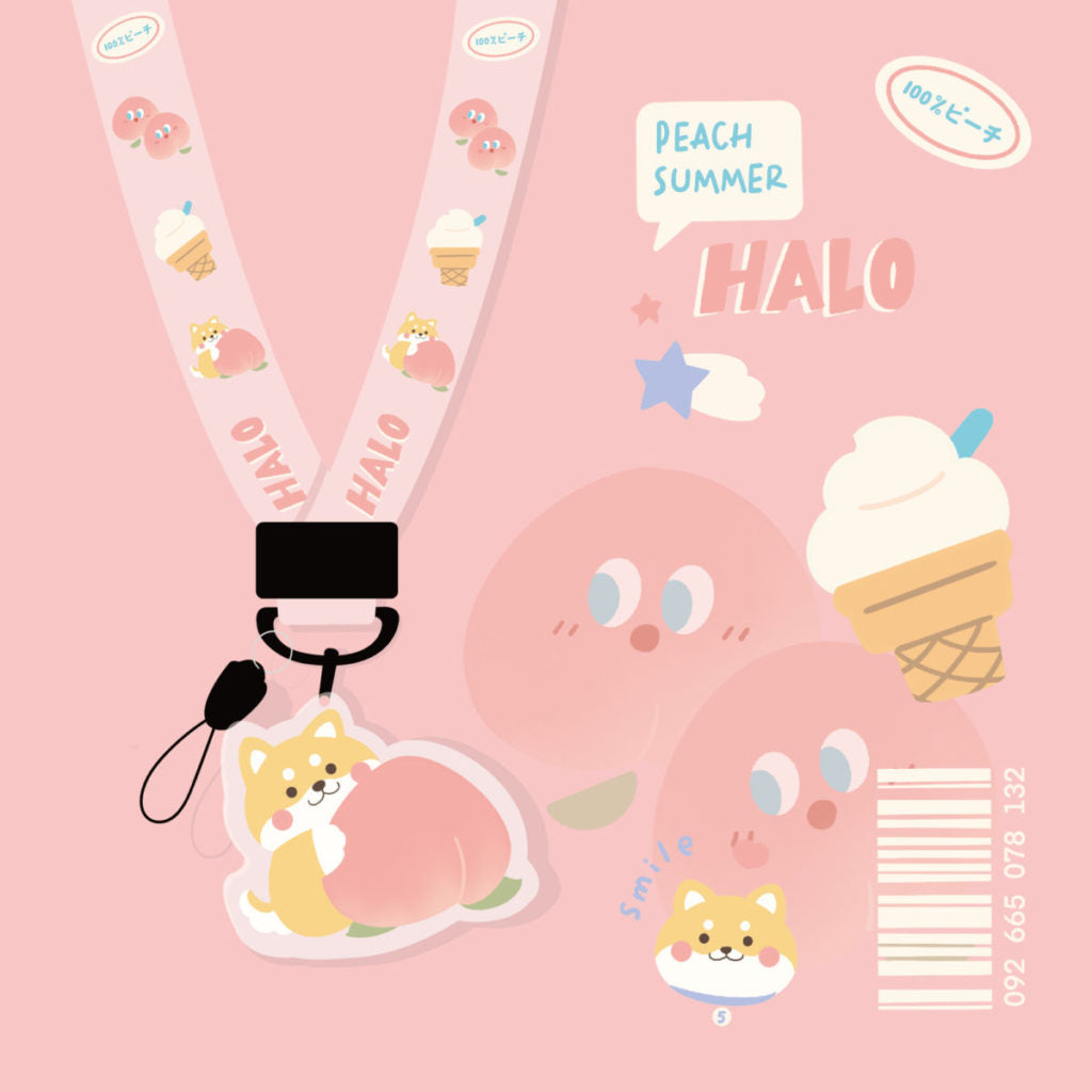 Cute phone straps pink lanyards wristlet Cute Animal Lanyard Necklace Gift for Dog Lovers (1)