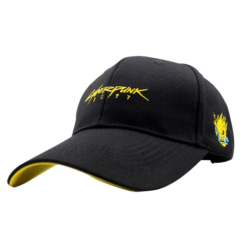 Cyberpunk Baseball Cap Black Sci-Fi Curve Cap (5)