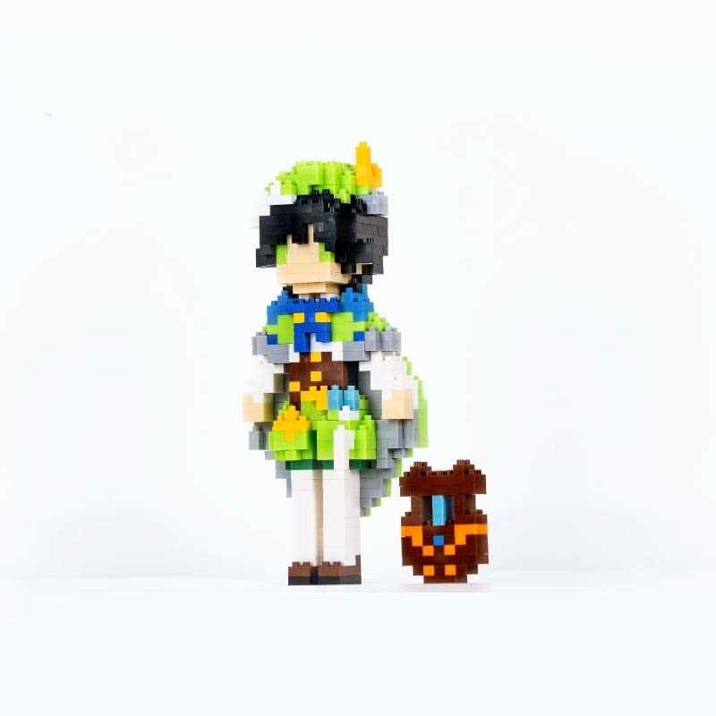 DIY Genshin Impact Venti Toy Figure Mini Building Blocks Genshin Impact Gifts (5)