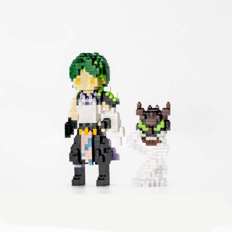 DIY Genshin Impact Xiao Toy Figure Mini Building Blocks Genshin Impact Gifts (1)