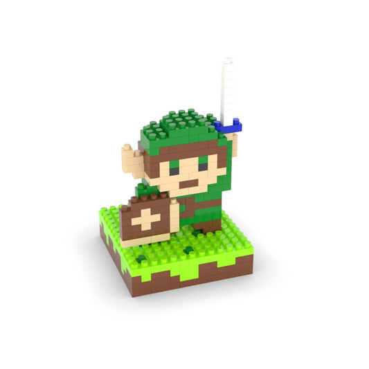 DIY Legend of Zelda Building Blocks BOTW Figure Mini Blocks Zelda Pixel Art Zelda Gifts (1)