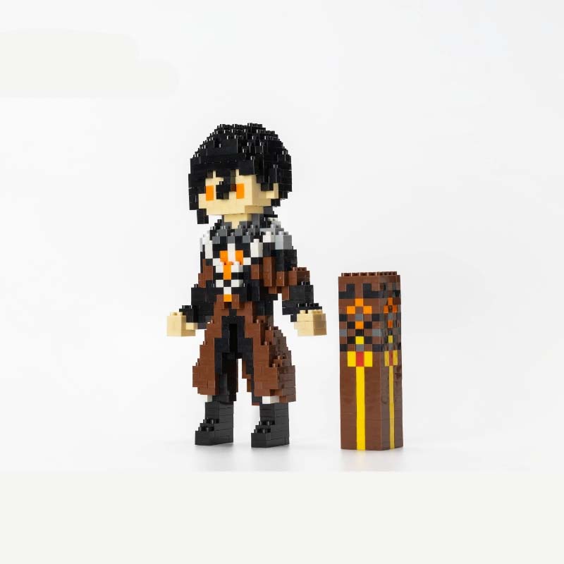 DIY Zhongli Genshin Impact Toy Figure Mini Building Blocks Rex lapis Genshin Impact Gifts (9)