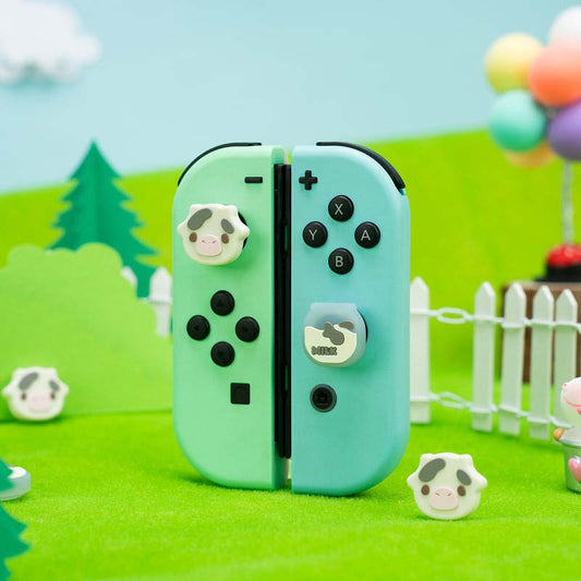 Dairy Cow Switch Joystick Caps: Cute, Comfortable, Compatible