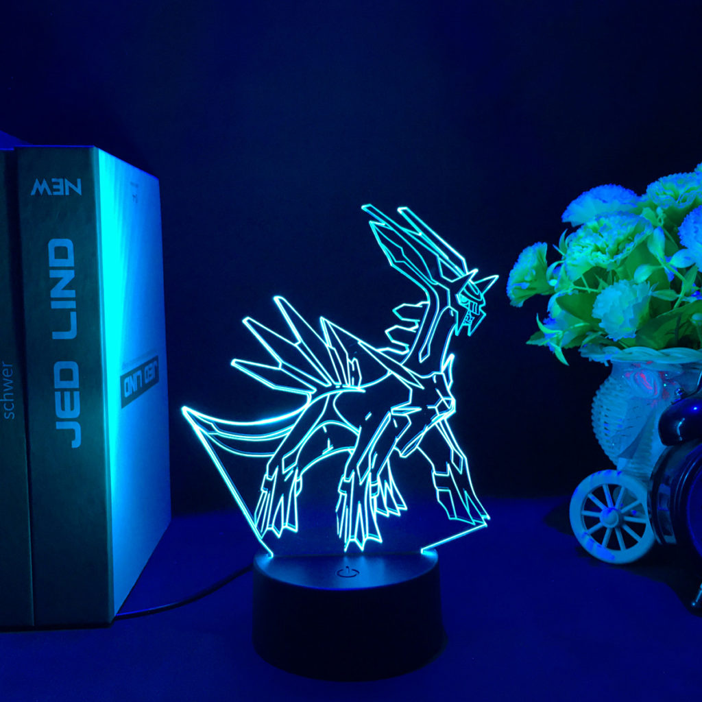 Dialga Pokemon LED Light Pokemon Bedroom Light Pokemon Gaming Room Decor