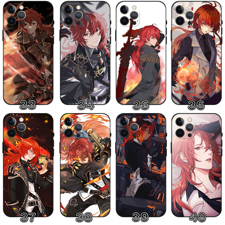 Diluc Genshin Impact Phone Case