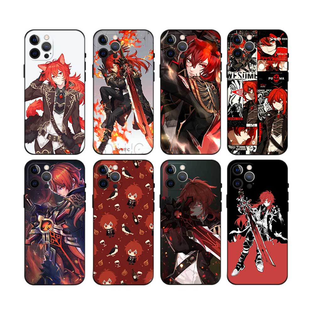 Diluc Genshin Impact Phone Case