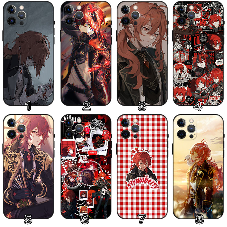 Diluc Genshin Impact Phone Case