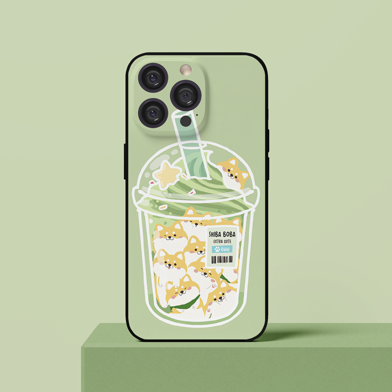 Boba Animal Phone Cases with Customizable Cutouts