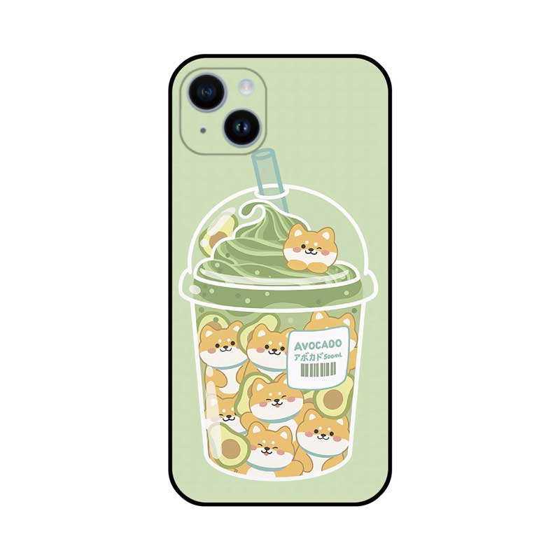 Dog Boba Phone Case Cute Puppy Bubble Tea iPhone Case Kawaii Food Art (3)
