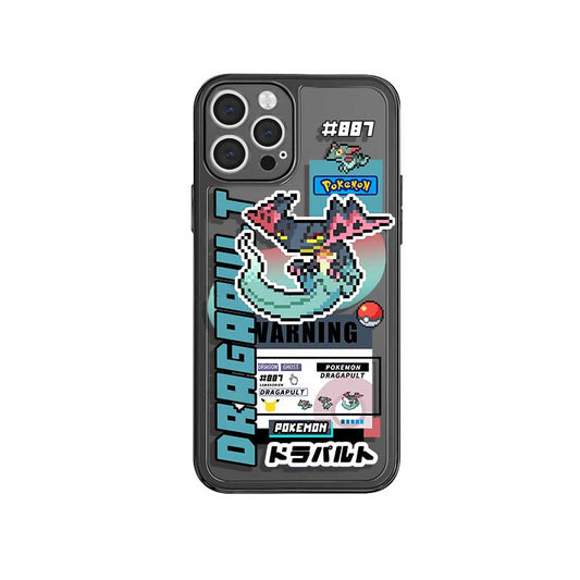 Translucent Gray Dragapult iPhone Case