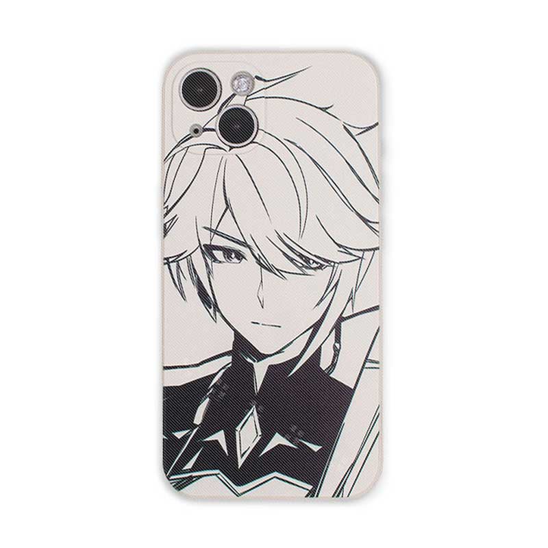 Drawings Genshin Impact Phone Case Alhaitham Genshin Sketch Art (2)